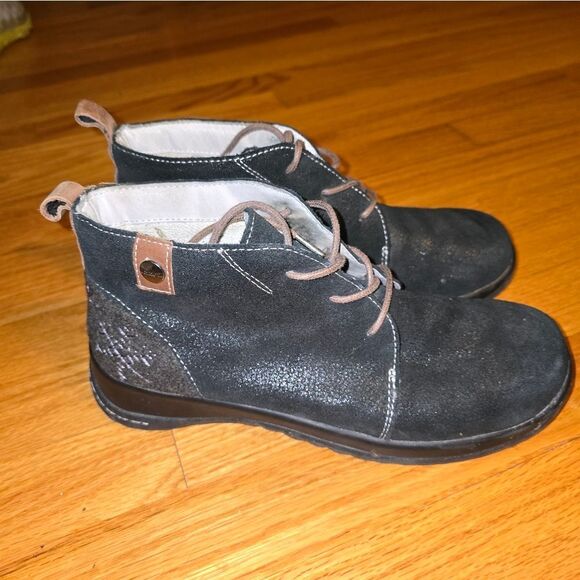 Jambu Rosella Black Leather Booties Womans Size 7.5M - Picture 1 of 7